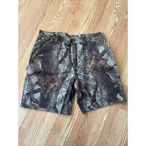 Vintage Carhartt B191 CMO Camo Realtree Carpenter Shorts Size 40 Y2K Workwear